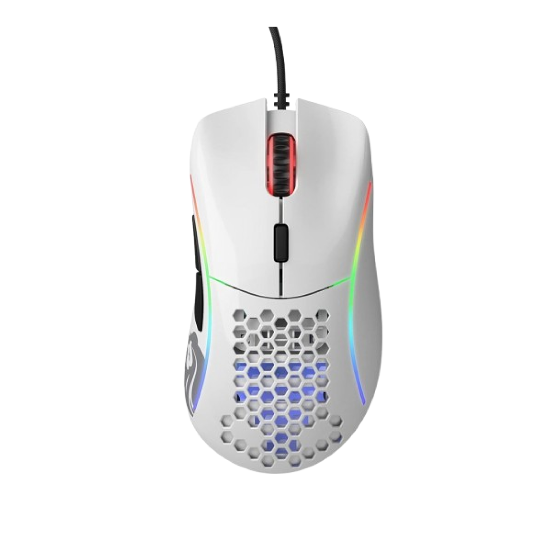 Glorious Model D Minus Glossy White Gaming Mouse – GLO-MS-DM-GW 1