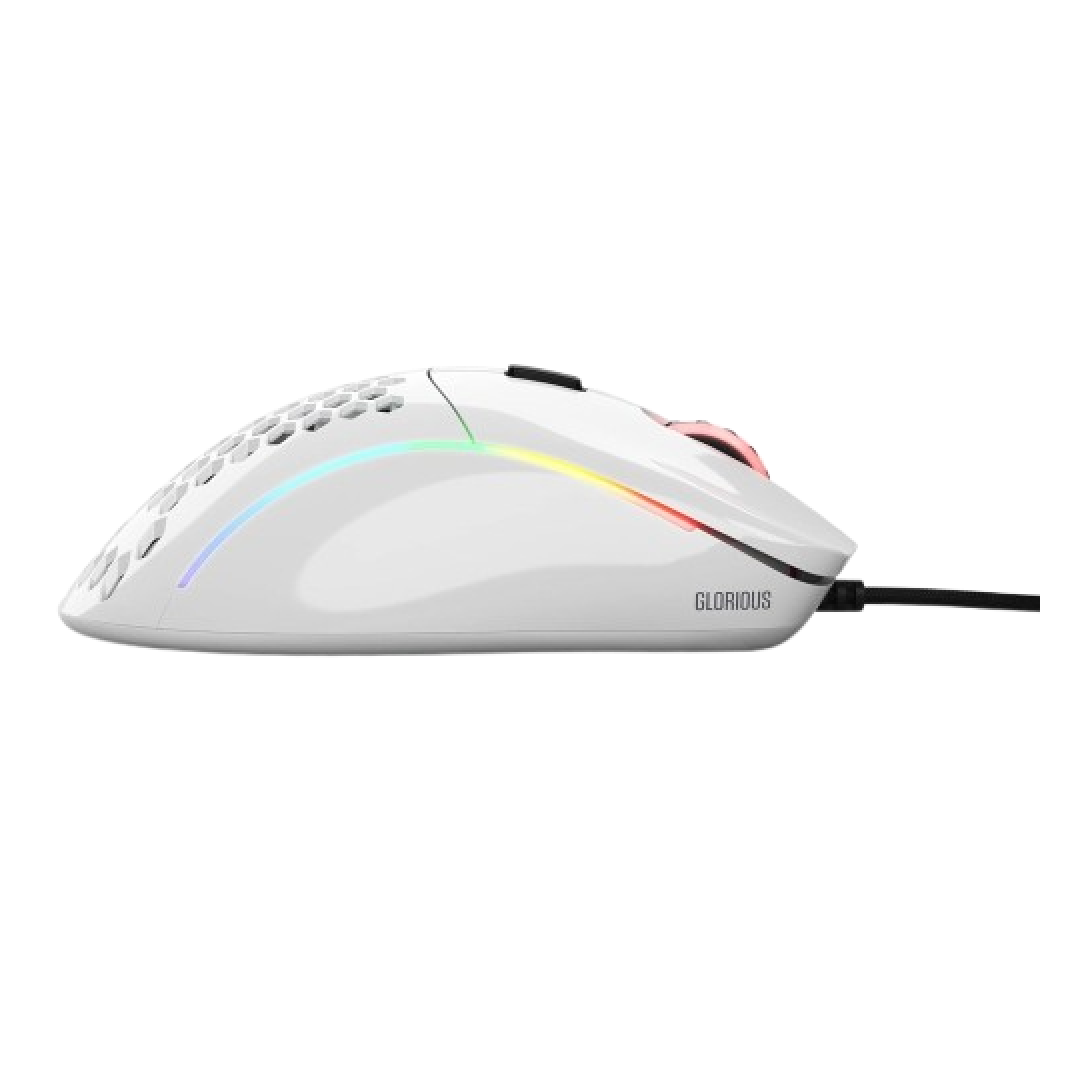 Glorious Model D Minus Glossy White Gaming Mouse – GLO-MS-DM-GW 3