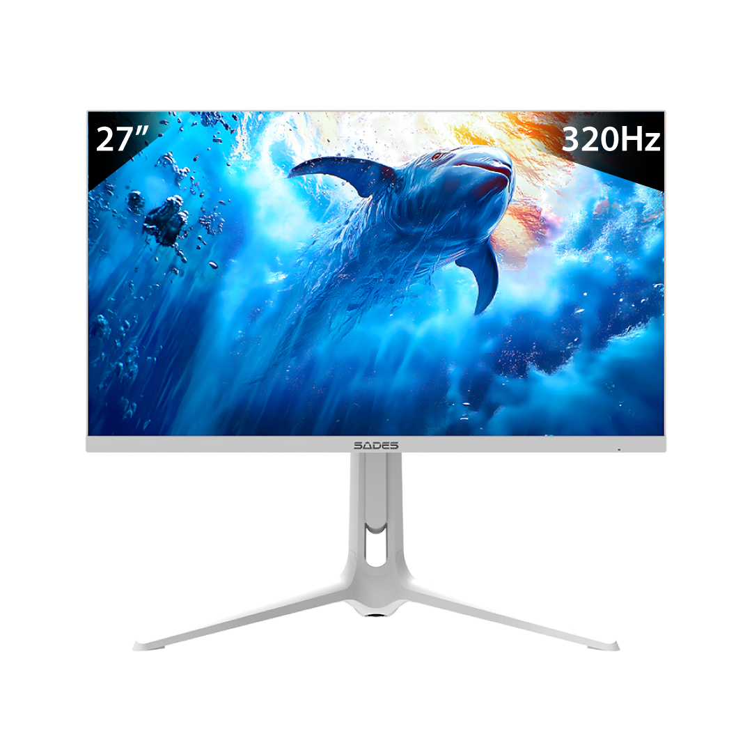 SADES RS-Dolphin 27” Dual Mode Gaming Monitor – 4K / FHD / 320Hz / 0.5ms / IPS / HDR / White Edition 1