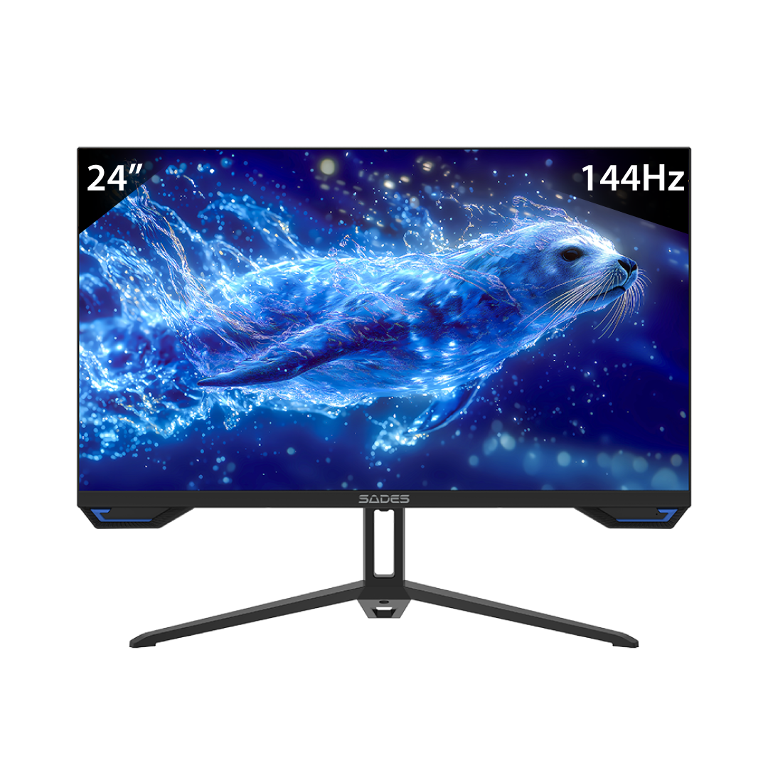 SADES SL-Sealion 24” Pro FHD Gaming Monitor – 144Hz / 1ms MPRT / IPS Panel / Adaptive Sync / HDR / Black 1