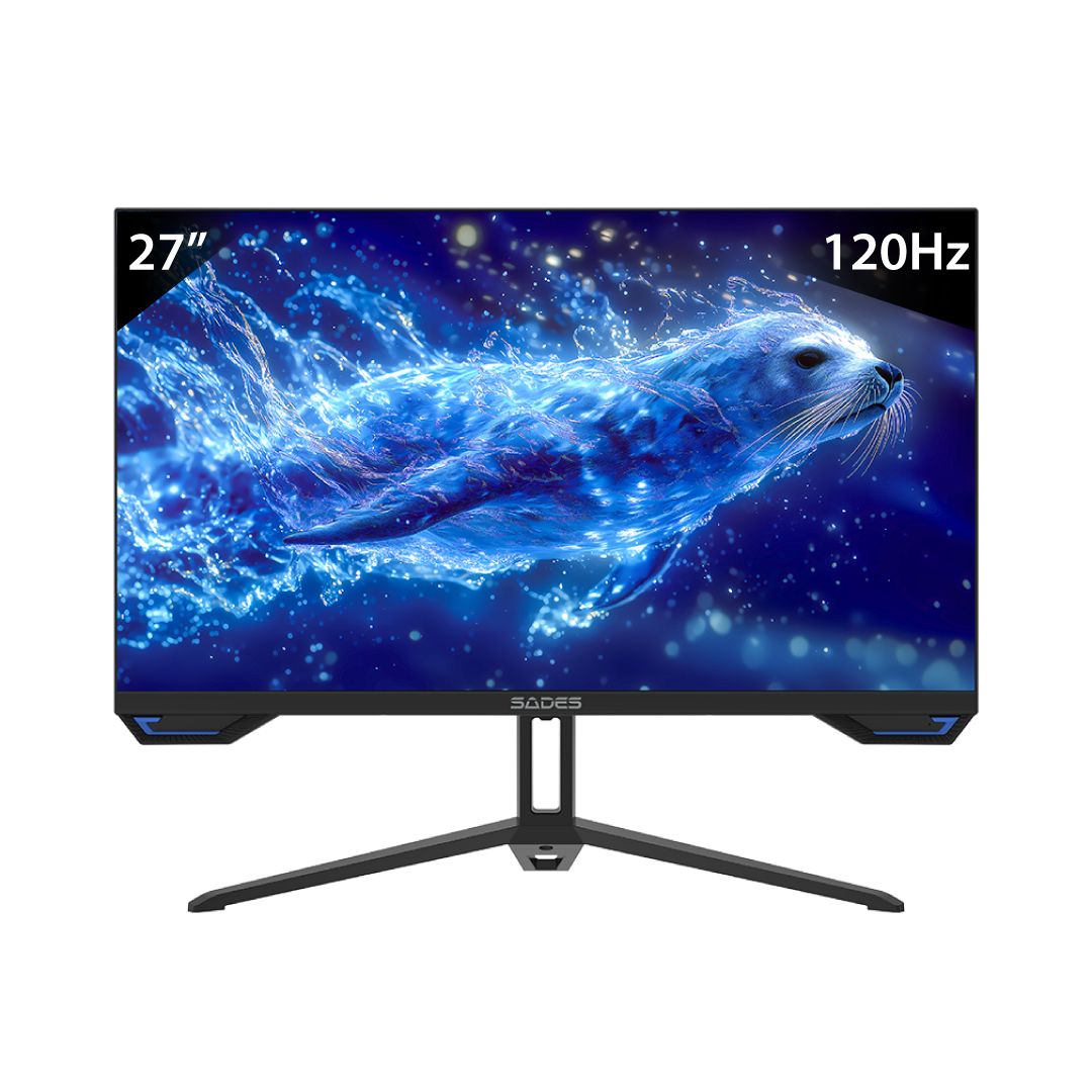 SADES SL-Sealion 27” FHD Gaming Monitor – 120Hz / 1ms MPRT / IPS Panel / Adaptive Sync / HDR / Black Edition 1