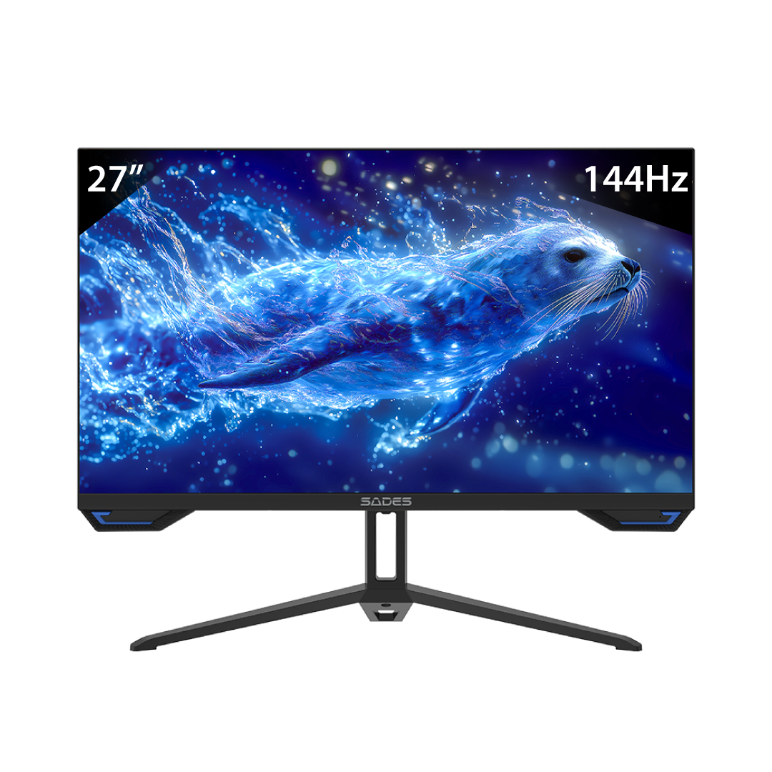 SADES SL-Sealion 27” Pro FHD Gaming Monitor – 144Hz / 1ms MPRT / IPS Panel / Adaptive Sync / HDR / Black Edition 1