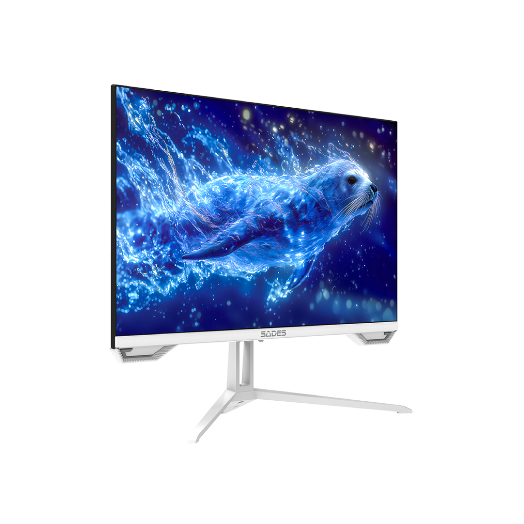 SADES SL-Sealion 27” Pro FHD Gaming Monitor – 144Hz / 1ms MPRT / IPS Panel / Adaptive Sync / HDR / White Edition 2