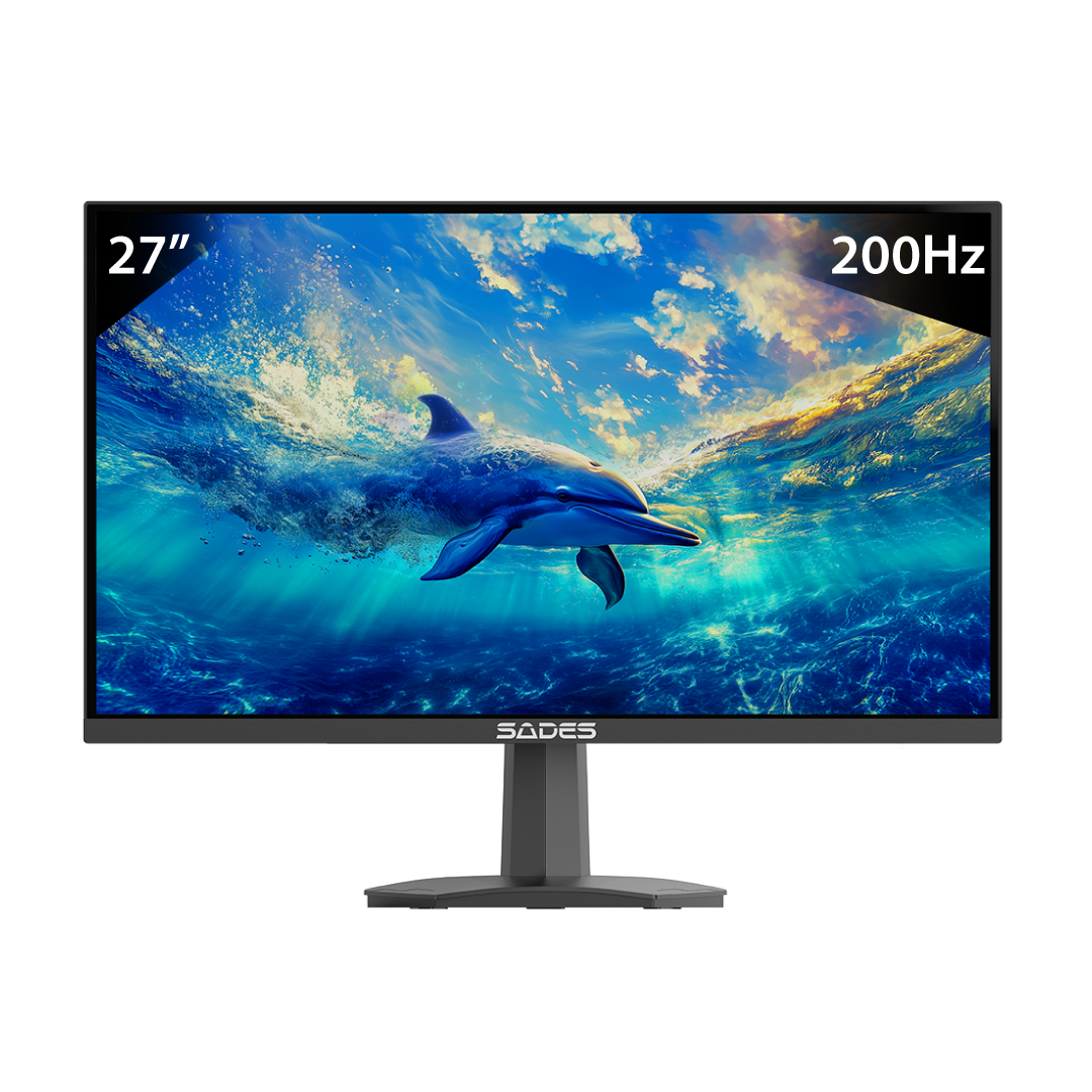 SADES SP-Dolphin 27” FHD Gaming Monitor – 200Hz / 1ms MPRT / IPS Panel / HDR10 / Adaptive Sync / Black 1