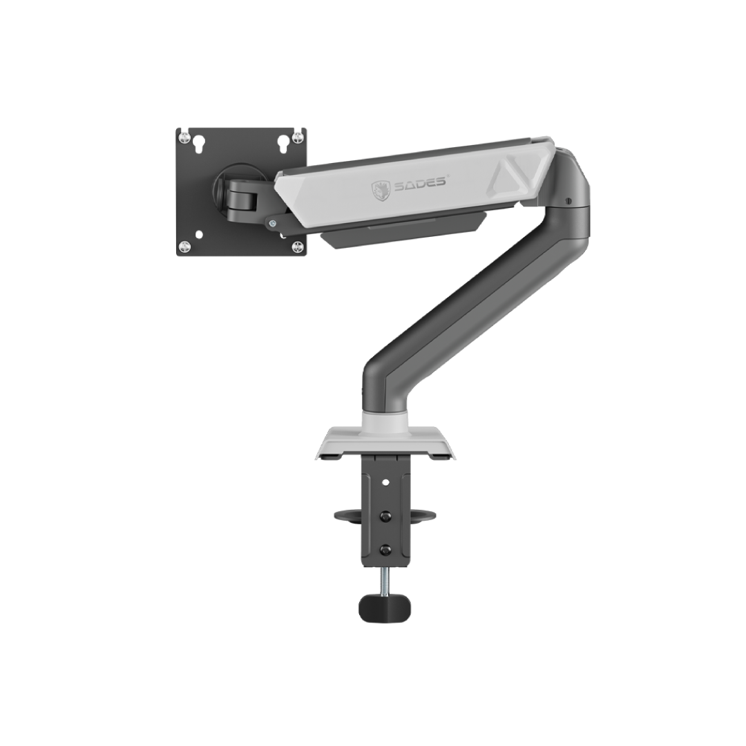 SADES Viper Single White SA-MA01 – Monitor Arm Gas Spring Mount (SKU: SA-MA01) 3