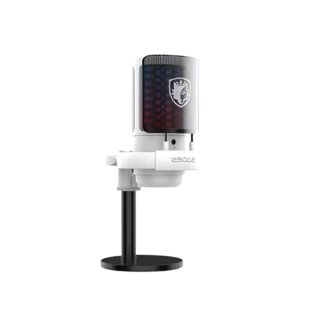 SADES Tyto White ME6S White – USB Gaming Microphone (SKU: ME6S WHITE) 1