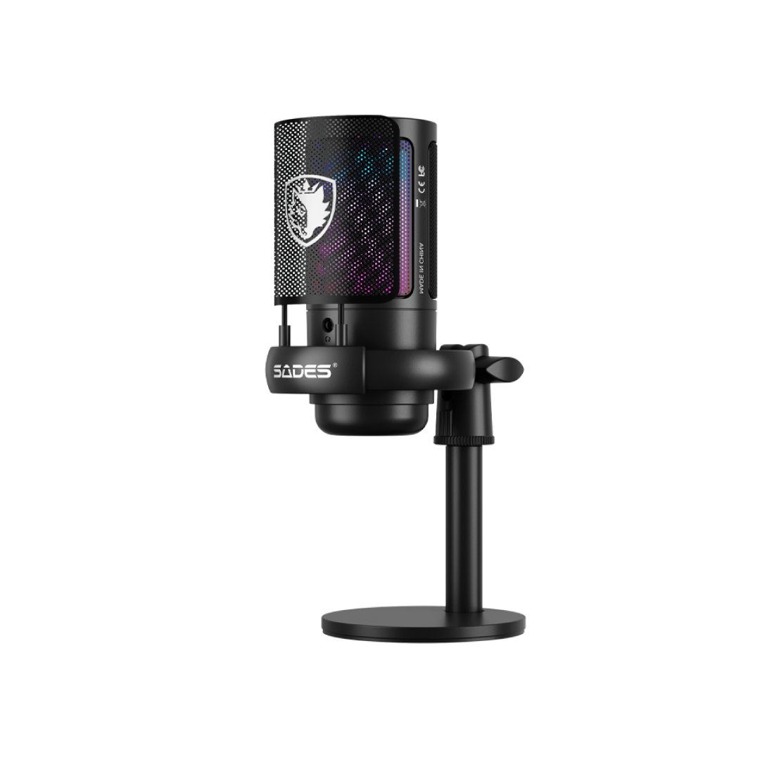 SADES Tyto Black ME6S Black – USB Gaming Microphone (SKU: ME6S BLACK) 2