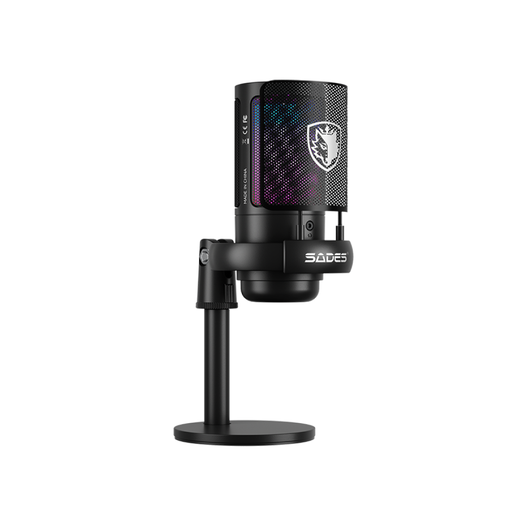 SADES Tyto Black ME6S Black – USB Gaming Microphone (SKU: ME6S BLACK) 1