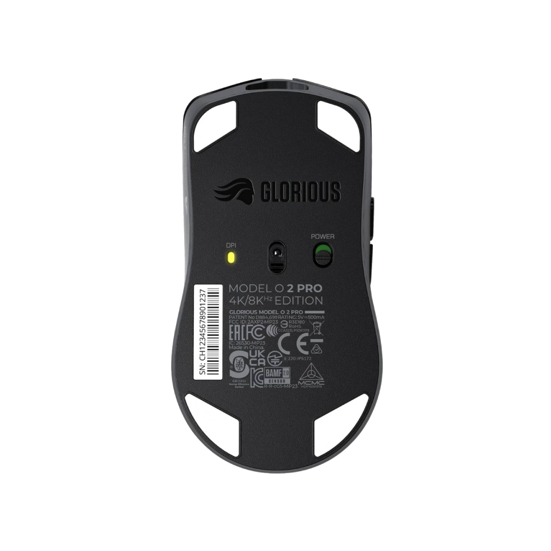 Glorious Model O 2 Pro Wireless Matte Black 4K/8K Gaming Mouse (GLO-MS-POWV2-4K8K-B) 6