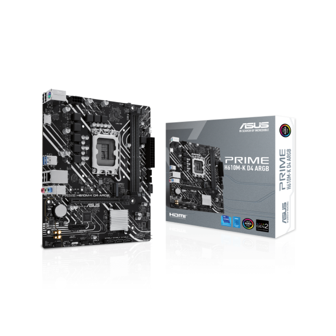 ASUS PRIME H610M-K DDR4 ARGB LGA1700 M-ATX MOTHERBOARD 1