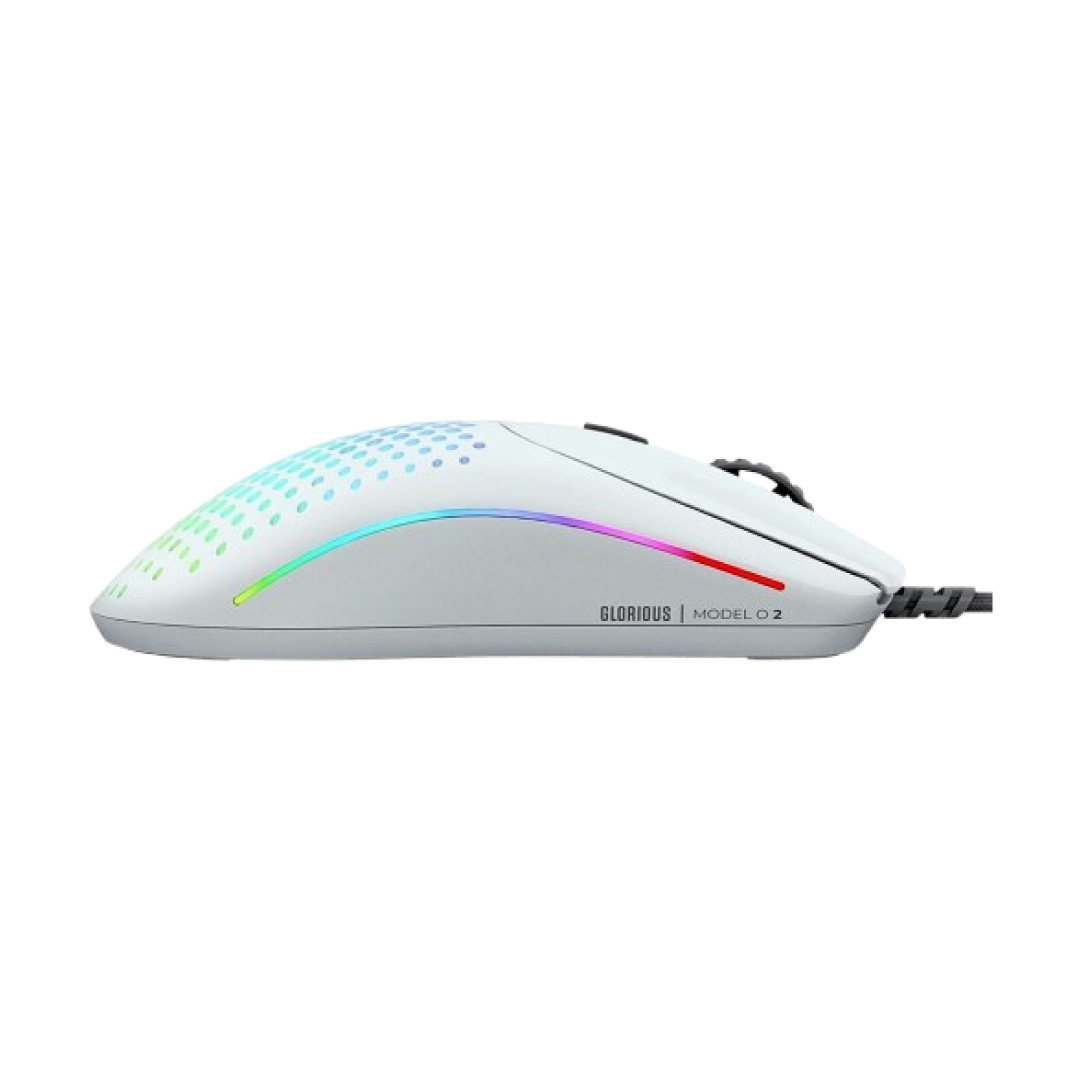 Glorious Model O 2 Wired Matte White Gaming Mouse (GLO-MS-OV2-MW) 3