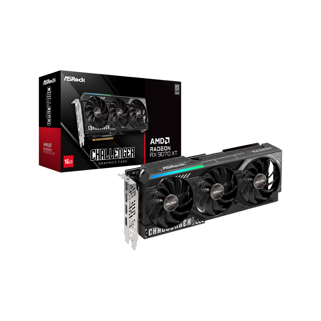 ASRock Radeon RX 9070 XT Challenger 16GB GDDR6 Graphics Card (90-GA1ZZ-00UANF) 1
