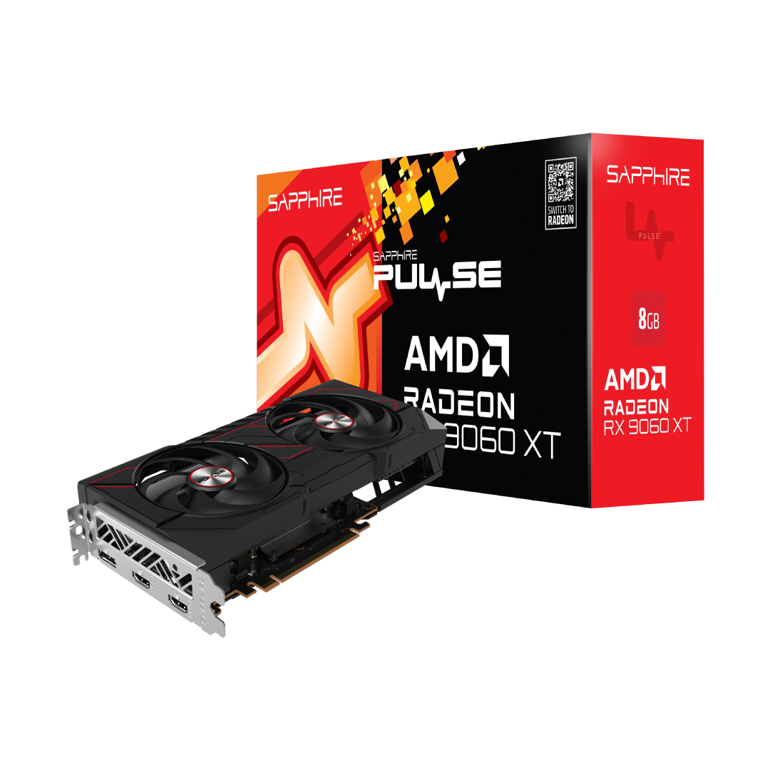 SAPPHIRE PULSE AMD Radeon™ RX 9060 XT Gaming OC 8GB GDDR6 Graphics Card 1