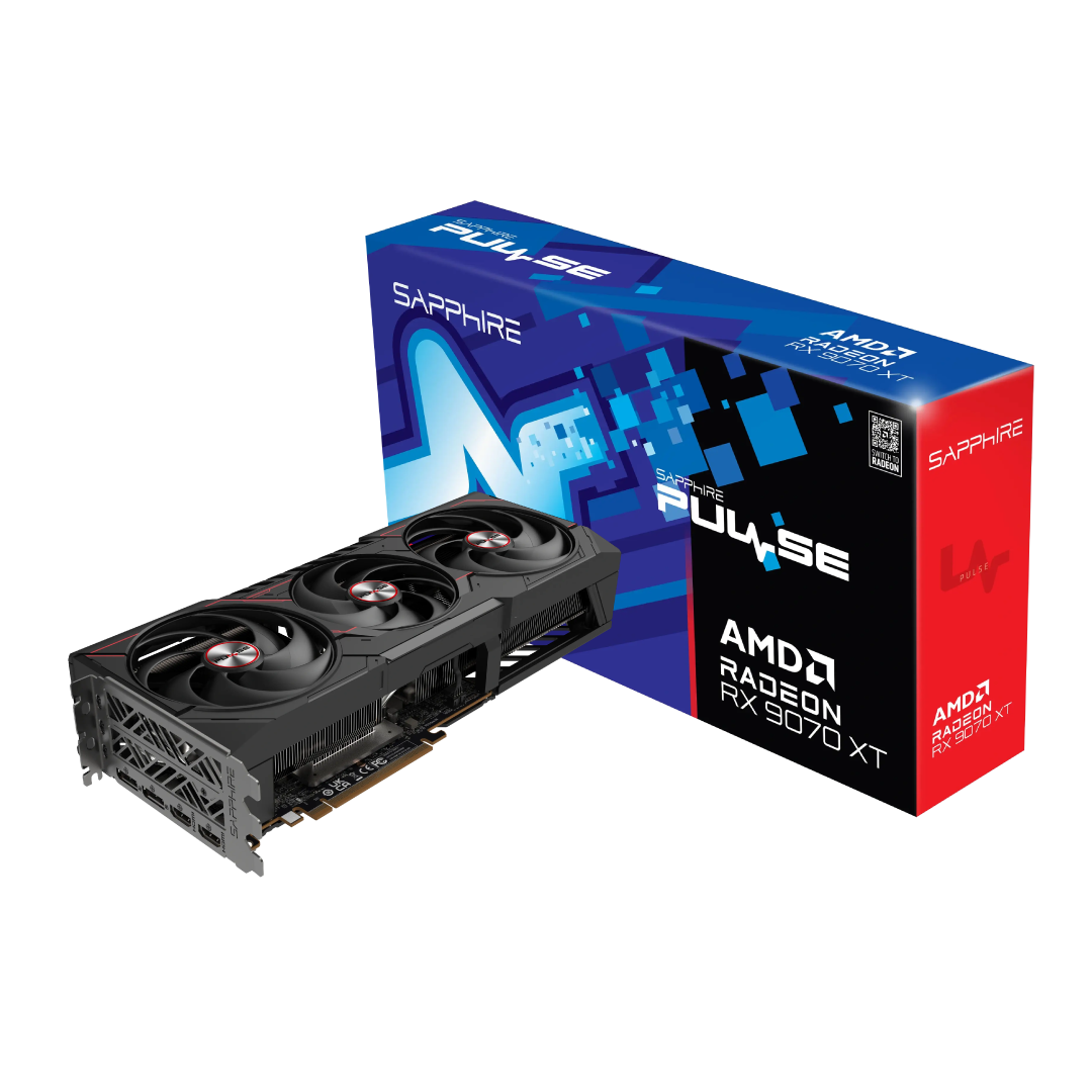 SAPPHIRE PULSE AMD Radeon™ RX 9070 XT Gaming OC 16GB GDDR6 Graphics Card 1