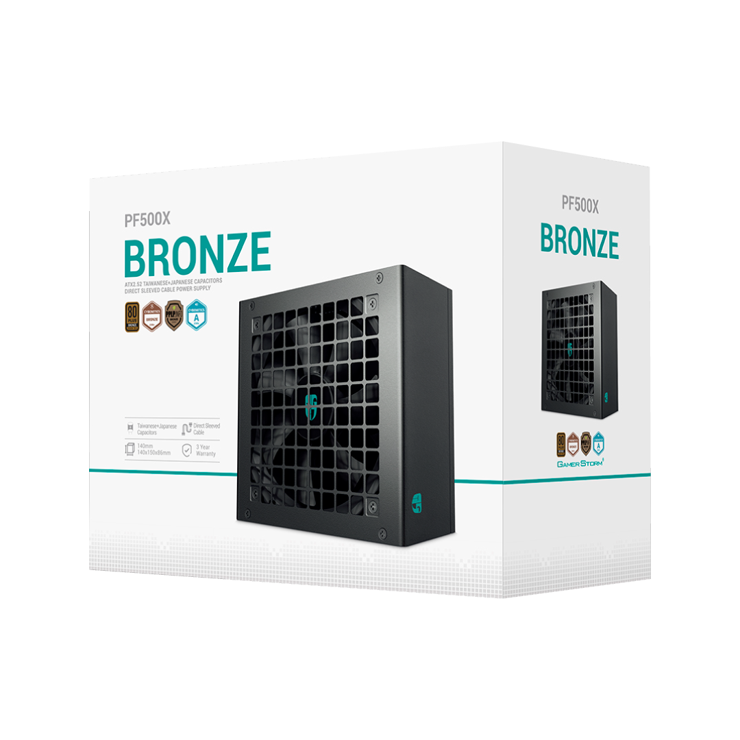 DeepCool PF500X 500W 80+ Bronze ATX Power Supply 1