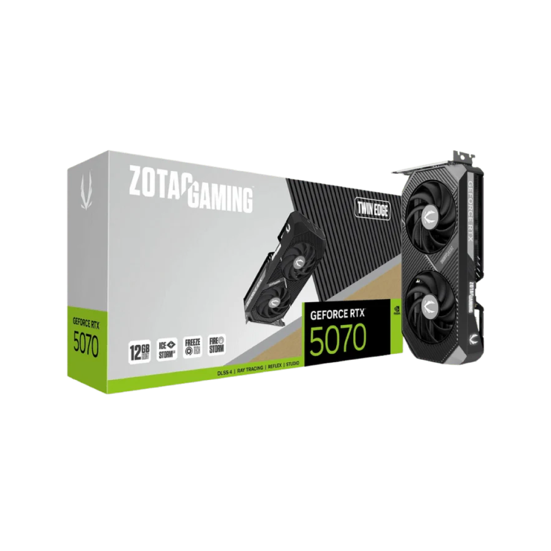 ZOTAC GAMING GeForce RTX 5070 Twin Edge OC 12GB GDDR7 Graphics Card 1