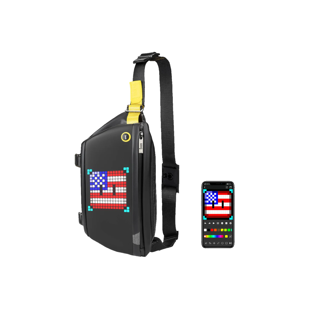 Divoom Pixoo SlingBag-C Black (90100058215) LED Smart Pixel Sling Bag 1