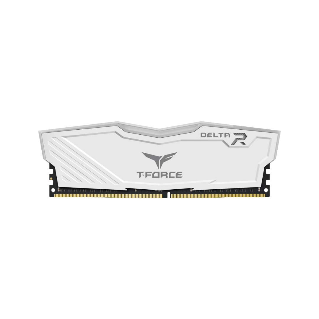 TeamGroup T-Force Delta RGB DDR4 16GB (2×8GB) 3600MHz White Gaming RAM 1