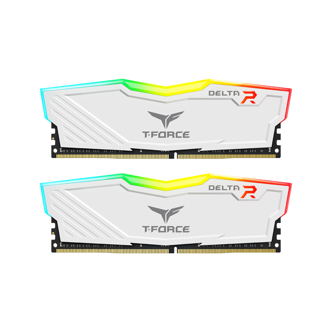 TeamGroup T-Force Delta RGB DDR4 16GB (2×8GB) 3600MHz White Gaming RAM
