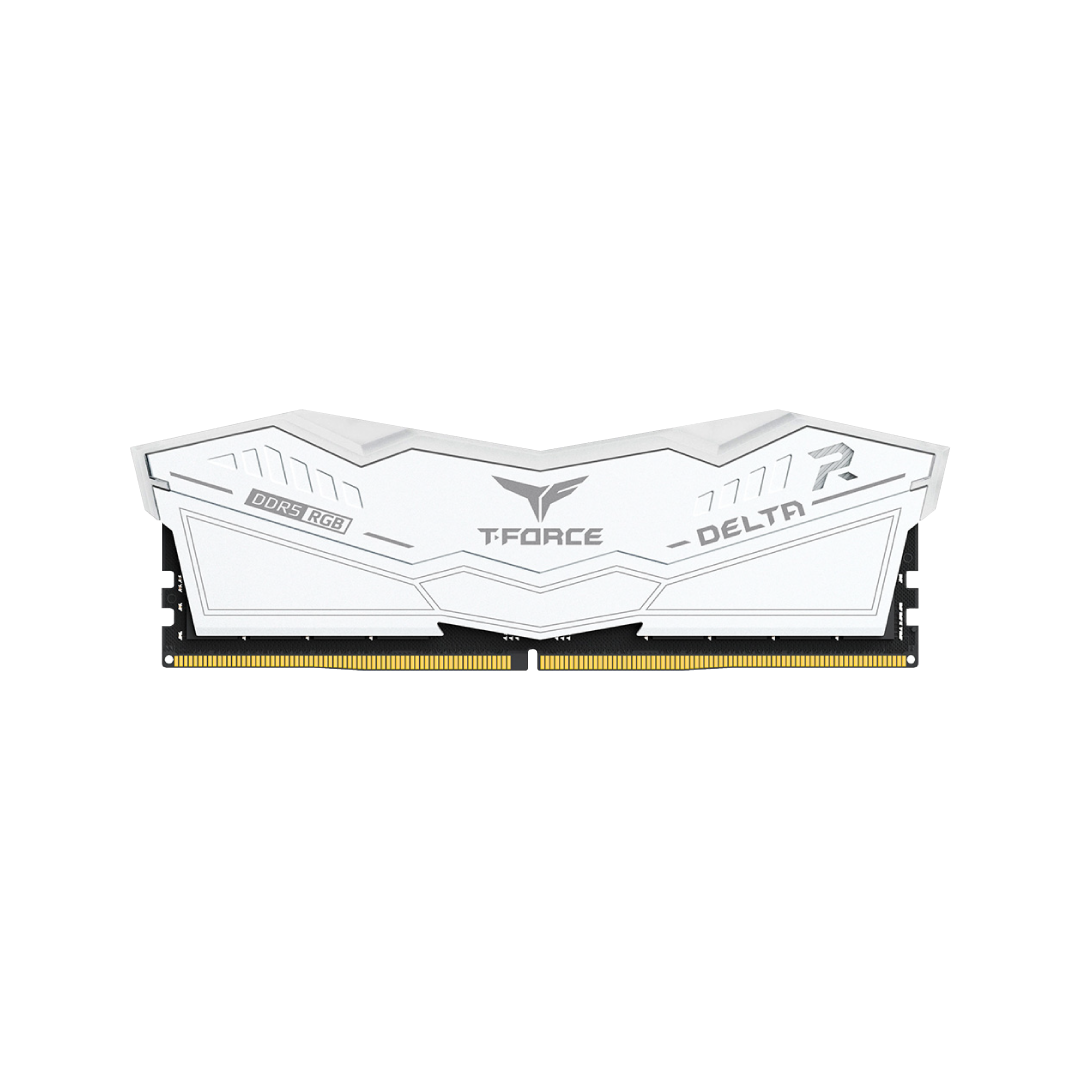 TeamGroup T-Force Delta RGB DDR5 64GB (2×32GB) 6000MHz White Gaming RAM 1