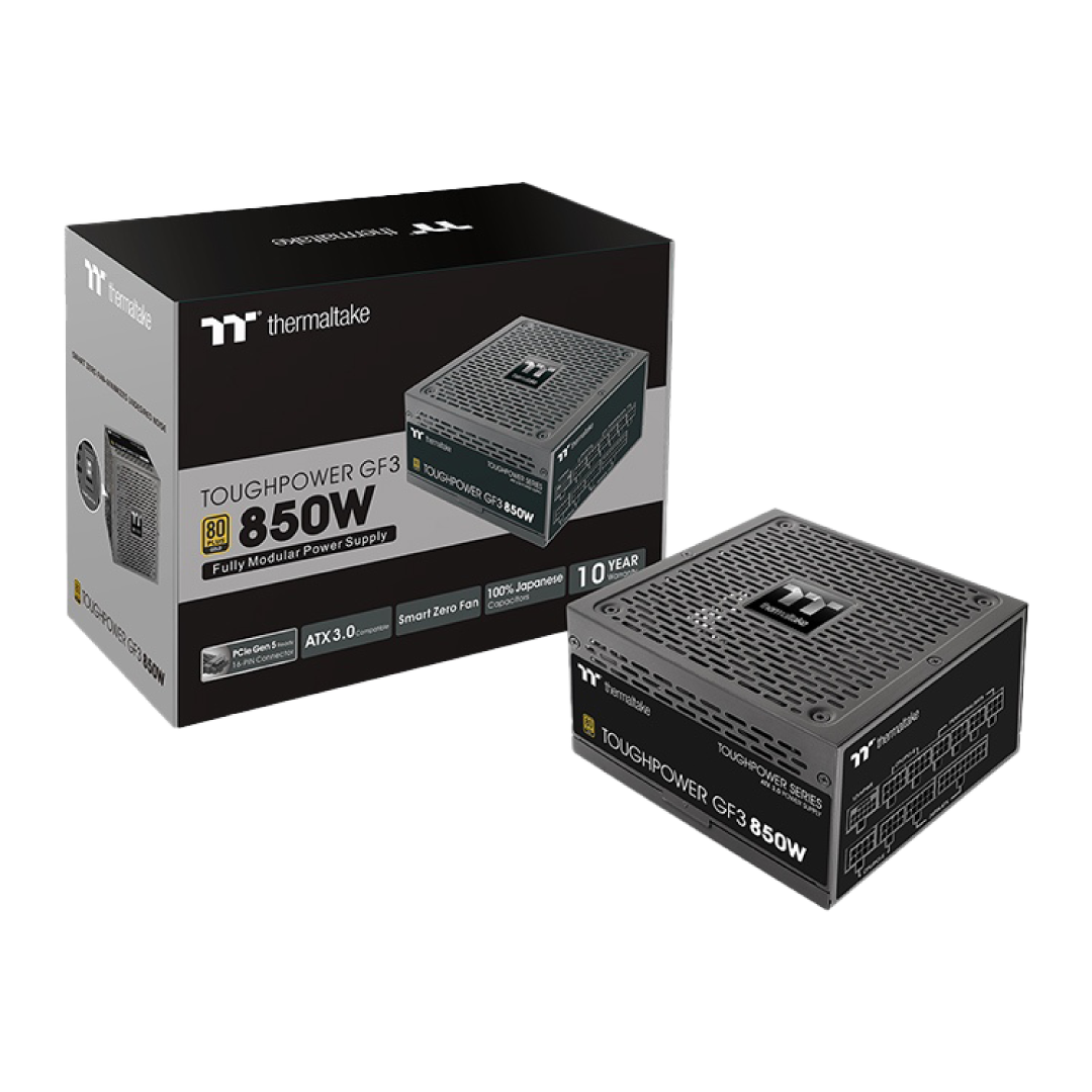 Thermaltake Toughpower GF A3 850W Black 80+ Gold ATX 3.0 / PCIe 5.0 Fully Modular PSU (PS-TPD-0850FNFAGx-H) 1