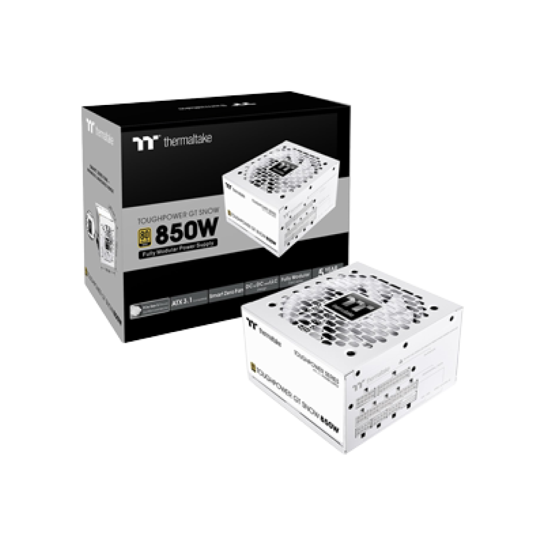 Thermaltake Toughpower GT Snow 850W 80+ Gold ATX 3.0 / PCIe 5.0 Fully Modular PSU (PS-TPD-0850FNFAGx-N) 1
