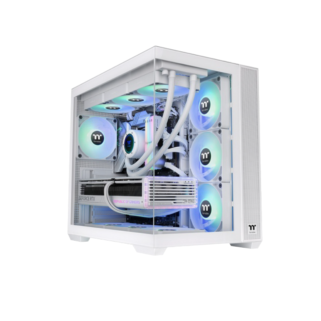 Thermaltake View 380 TG ARGB White Mid Tower Case (CA-1Z4-00M6WN-00) 1