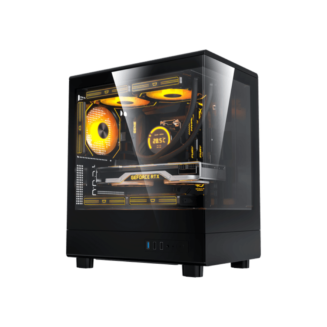 DarkFlash DB330M BLACK Gaming PC Case 1