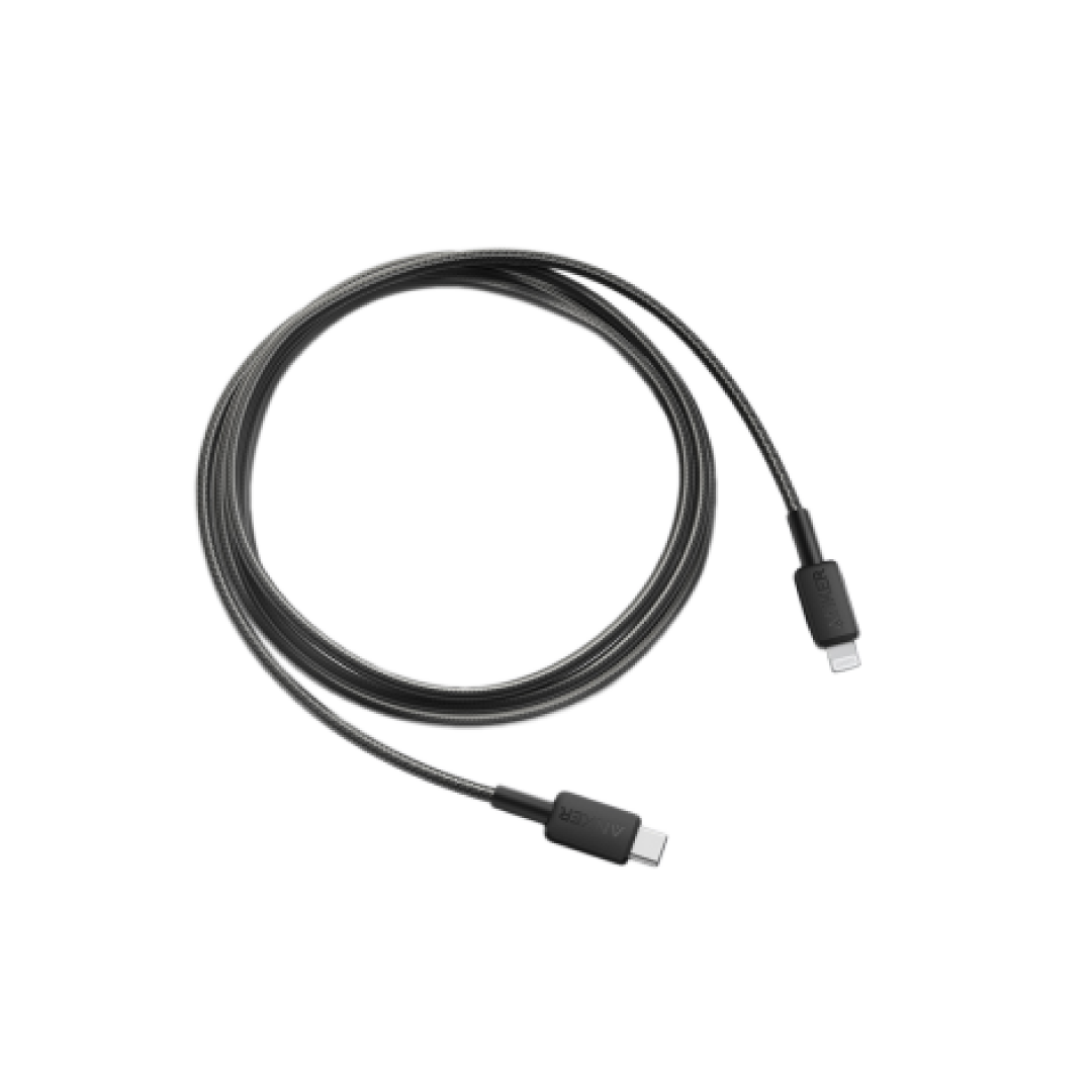 Anker 322 USB-C to Lightning 6ft — Black (A81B6H11) 2
