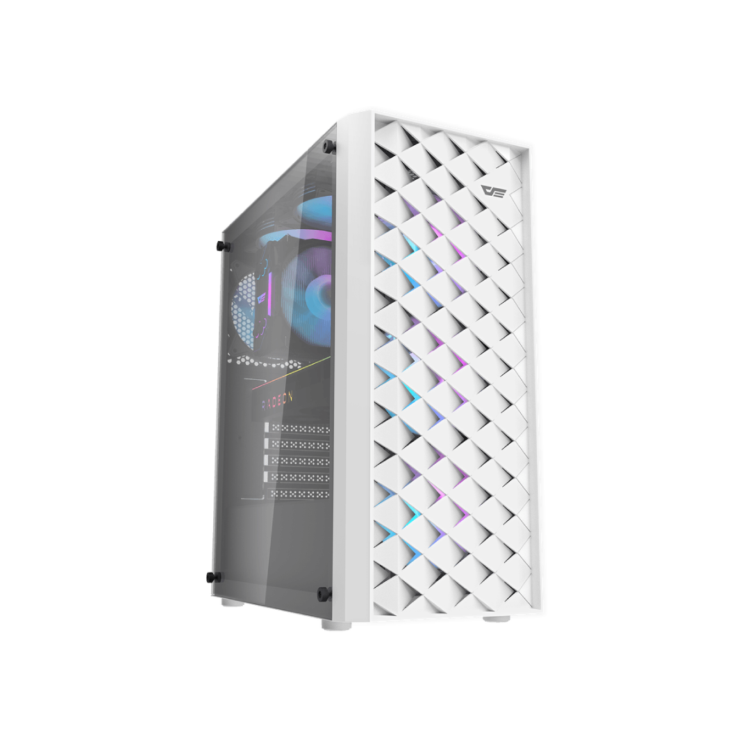 DarkFlash DK351 WHITE Mid-Tower Gaming PC Case 1
