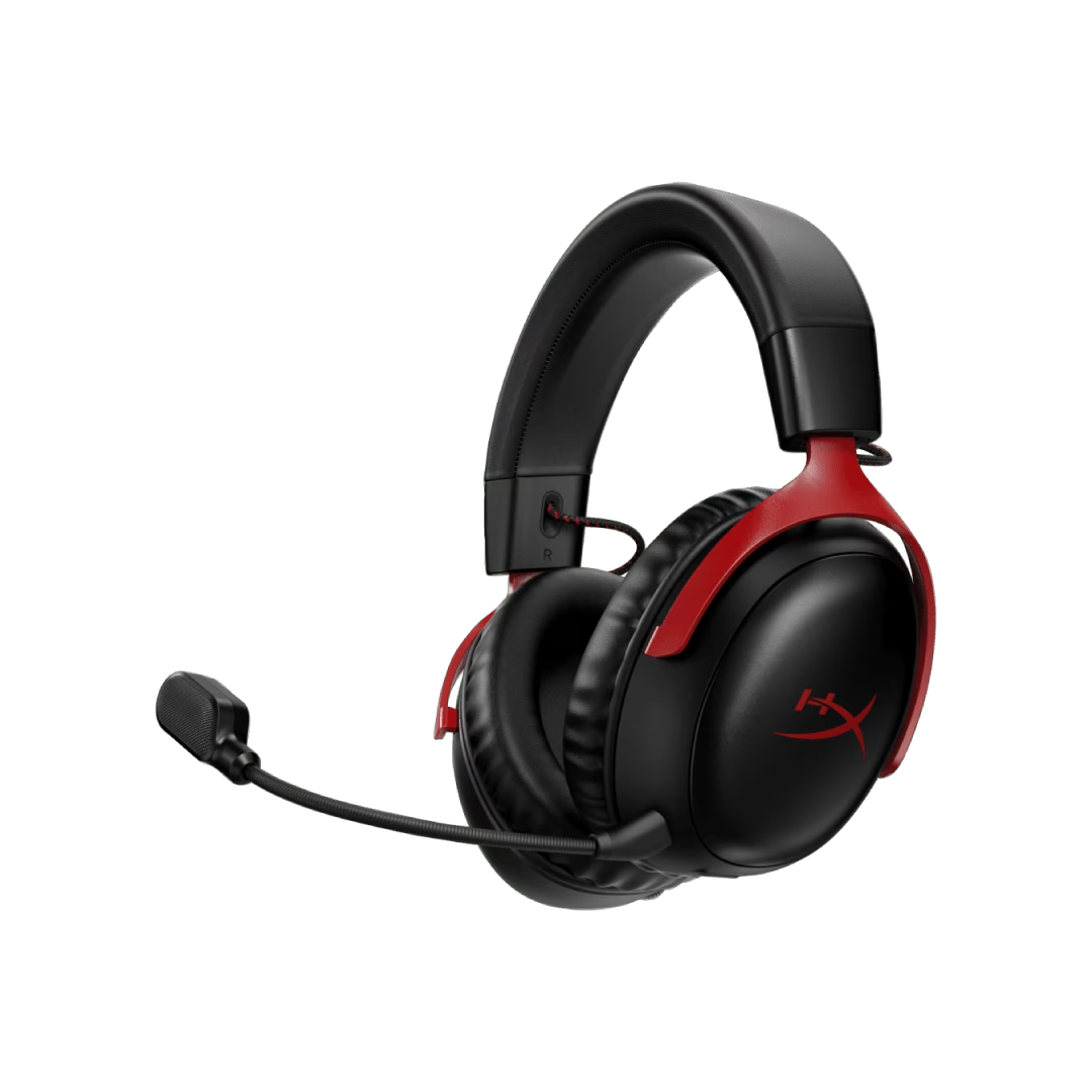 HyperX Cloud III Wireless 53mm Drivers Black Red (Wireless Gaming Headset)