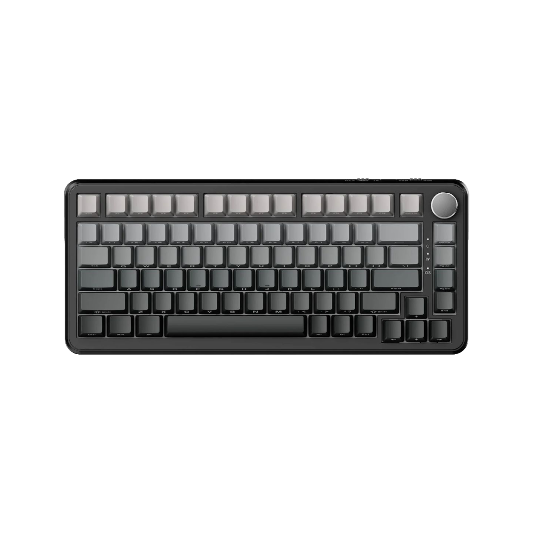 Ajazz AK820 MAX Hall Effect Magnetic Gradient Gray Side-Engraved (with RGB Backlighting)
