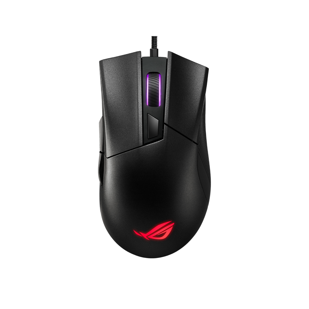 ASUS ROG Gladius II Core Omron 50M Switches Stealth Black (Wired Gaming Mouse)